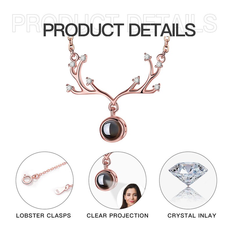 Personalized Adornment: Metal Antler Projection Necklace, an Ideal 