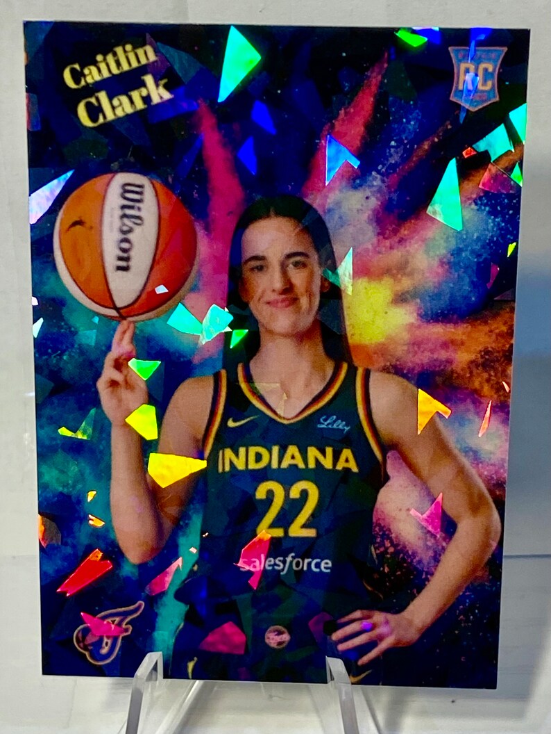 5 Caitlin Clark Colorblast Rookie Cracked Ice Cards - Etsy UK