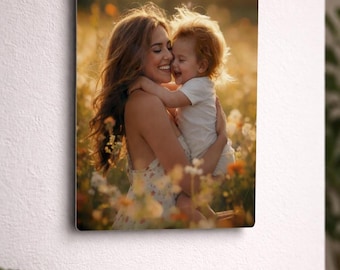 Custom HD Metal Photo Print: Personalized Aluminum Wall Art, Ready to Hang (8x10" )