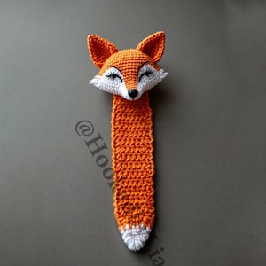 Crochet Fox Bookmark, 3D Fox Bookmark, Cute Crochet, Handmade Bookmark, Fox Lover Gift, Animal Bookmark, Book Accessories, Unique Book Gift