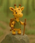 Tiny Explorer Giraffe Plush – Handmade Crochet Hiker with Backpack, Miniature Camping Gift, Kawaii Adventure Amigurumi – HookedByLia product logo