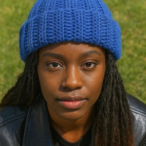 Patrón de gorro de crochet unisex, fácil de tejer, con canalé Bingley, tallas de bebé a adulto.