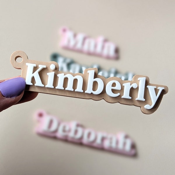 Personalized name keychain 3D Printed bag keychain car custom keychain personalized birthday gift unique Christmas gift