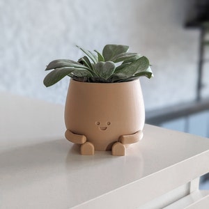 Plant pot face ultra happy cute plant pot cute decoration indoor planter pot happy face plant lover gift birthday gift planter flower pot image 7