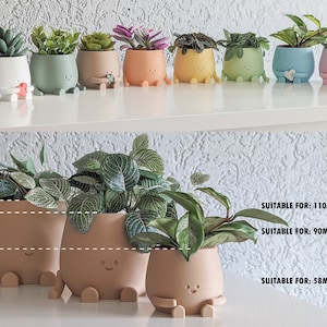 Adorable Baby Shower gift Planter Pot First Birthday gift gender reveal party gift baby gift plant pot cute decoration indoor planter pot image 6