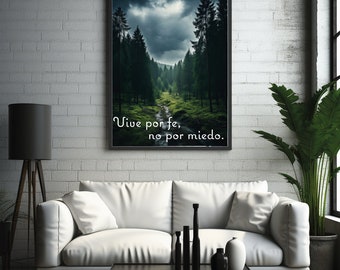 Afiche con Frases Motivacionales y Espirituales