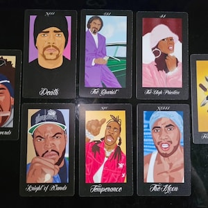 Rien qu'un jeu de tarot. Jeu de tarots hip-hop dessinés à la main