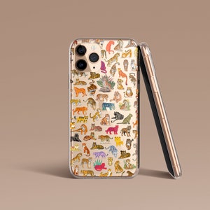 Tigers Clear Phone Case For iPhone & Samsung Galaxy Models