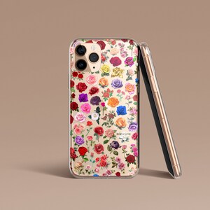 Roses Clear Phone Case For iPhone 16e 16 Pro Max Ultra Mini 15 14 13 12 MagSafe 11, 7/8/SE20/SE22 7/8 Plus Samsung Galaxy S25 S24
