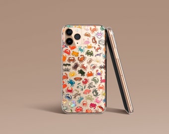 Crabs Clear Phone Case For iPhone & Samsung Galaxy Models