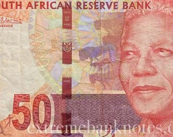 South Africa 50 Rand ND (2012) P-135 VF Collectible Banknote | Nelson Mandela | Authentic African Paper Money