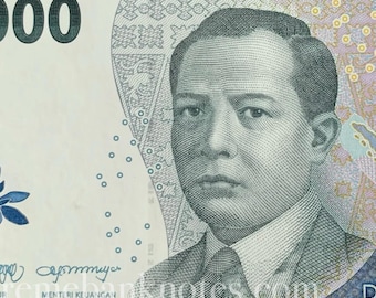 Indonesia 2000 Rupiah 2022 P-168a UNC Collectible Banknote | Authentic Modern Indonesian Currency | World Paper Money