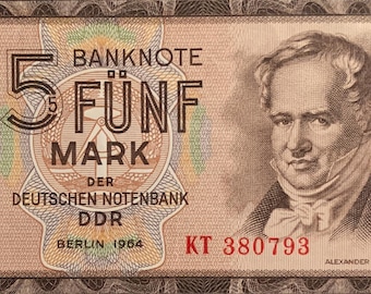 Niemcy 5 marek 1964 P-22 XF banknot kolekcjonerski
