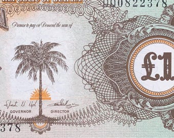 Biafra, Nigeria 1 Pound ND (1968-1969) P-5a UNC Collectible African Banknote
