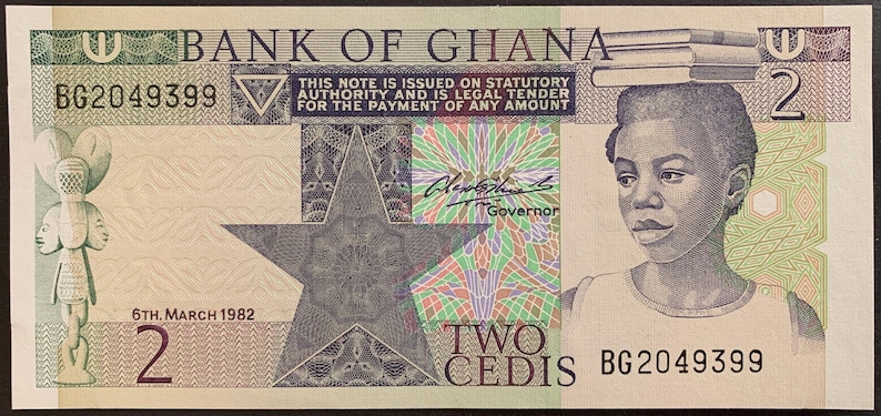 Ghana UNC Collectible Banknote Bundle - Etsy