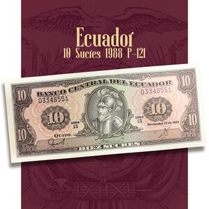 Ecuador paper money - Etsy 日本
