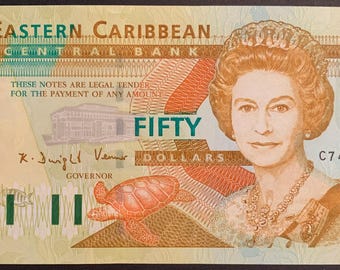 Eastern Caribbean States 50 Dollars ND (2003) P-45v UNC collectible banknote