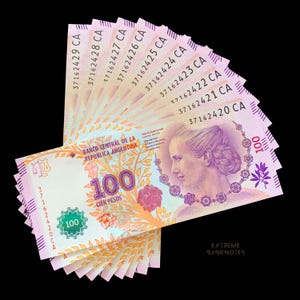 Argentina 100 Pesos Banknote ND (2016) P-358c UNC – Taruca Deer Wildlife Series – Argentine Peso Currency – South America Paper Money