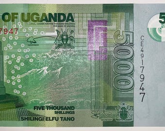 Uganda 5000 New Shillings 2019 P-51f UNC