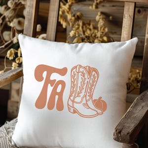 Fall Pillow Autumn Pillow Western Fall Decor for Country Western Home Decor Cowgirl Rustic Pillow for Western Decor Rodeo Home Western Pillo