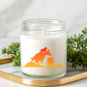 Candle Gift for Christmas Western Decor Rustic Home Gift Farmhouse Candle Rodeo Cowgirl  Gift Ranch House Decoration Barrel Racer Christmas