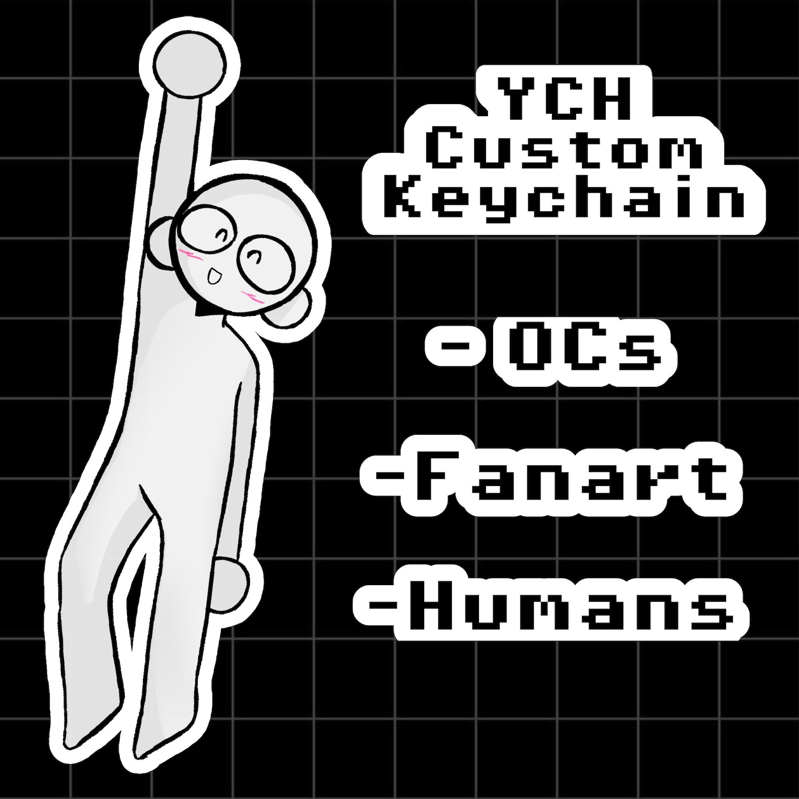 YCH Custom Presonalized Character Keychain (read Discription) - Etsy