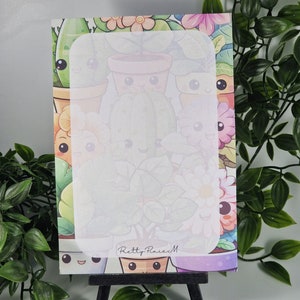 A5 Potted Plants paper Unlined