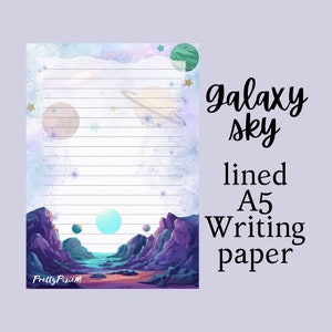 A5 Galaxy-briefpapier