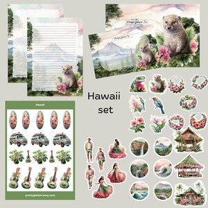 Ensemble d'animaux d'Hawaï
