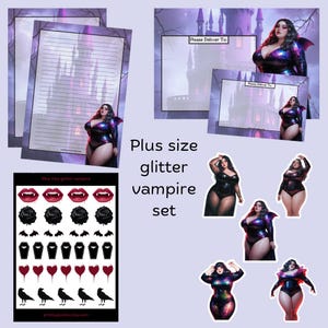 Ensemble vampire pailleté grande taille