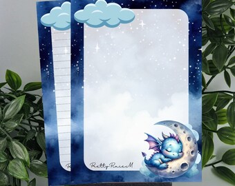 A5 Sleepy cloud dragon paper