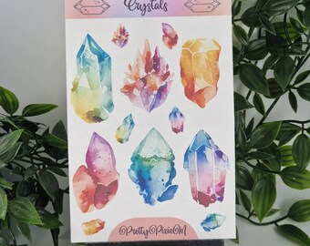Crystals sticker sheet set 2