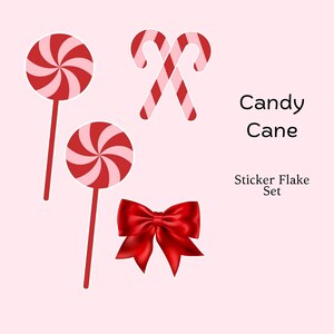 Candy Cane flakes Set