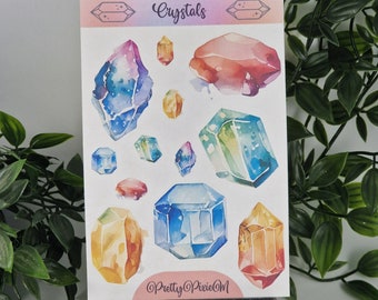 Crystals sticker sheet set 1
