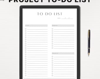 Research Project Planner | To-Do List, Task & Priority Tracker | Follow-Up Checklist | Printable PDF Template