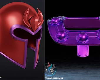 マグネティックマン カートゥーンヘルメット＆カラーコンボ（未塗装の3Dプリントキット）コスプレ 英国製 [説明をお読みください] 英国送料無料