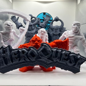 HeroQuest 1989 Ornamente - 3D Gedruckt (unbemalt) - Jetzt in 2 Größen
