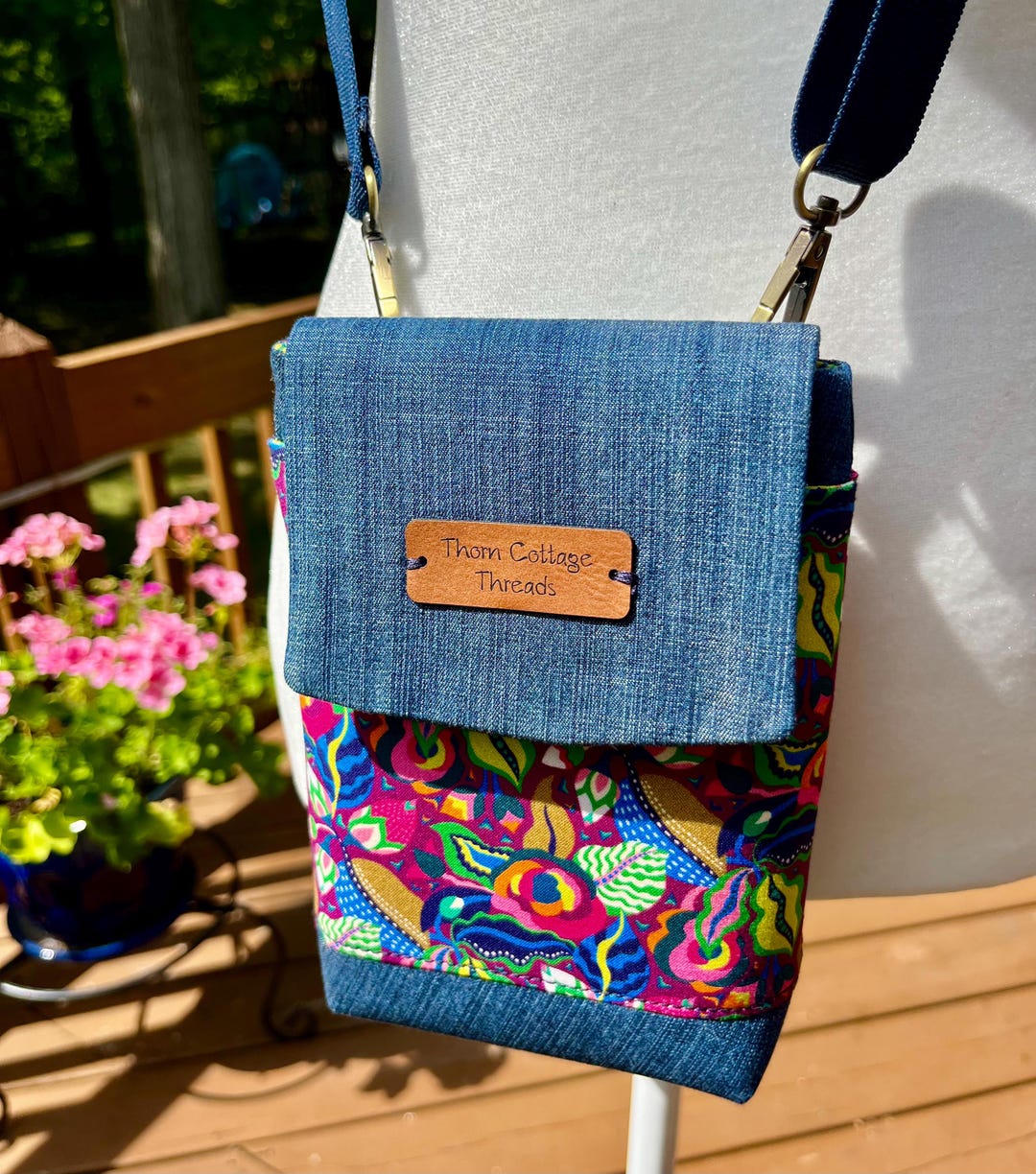 バッグ・カバンその他 Hashtag DDD Blue Crossbody Mini Cell Phone Dog Cloth Bag Blue Crossbody Mini Cell Phone Dog Cloth Bag【s0000006570
