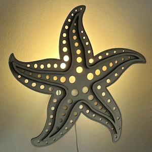 Wall lamp children&#39;s room, sea star, children&#39;s lamp
