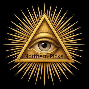 All-Seeing Eye Digital Art Download - illuminati Eye in Triangle Masonic Symbol Occult Wall Deco  High Resolution Printable Poster