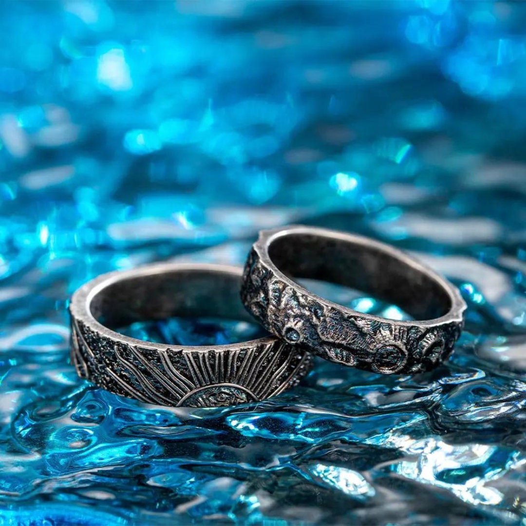 福袋売れ残りセール Sun and moon rings - Etsy 日本 指輪・リング