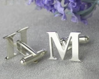 Groomsmen gift, Initials Cufflinks, Personalised Name Cufflinks, Customised Cufflinks, Groom Wedding Cufflinks, Father's Day Gift, Gift For