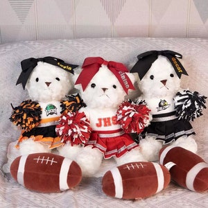 Personalized Cheerleader Bear: Custom Name Gift for Cheerleaders