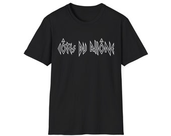 Cotes du Rhone heavy metal shirt