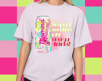 Suspect Only Drinks Energy Drink Graphic Caffeine Graphic Mom PNG Gift For Her Energy Drink Lover Caffeine Lover Cherry Lime PNG