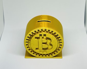 Bitcoin Savings Bank - Cryptocurrency Piggy Bank for Kids and Adults