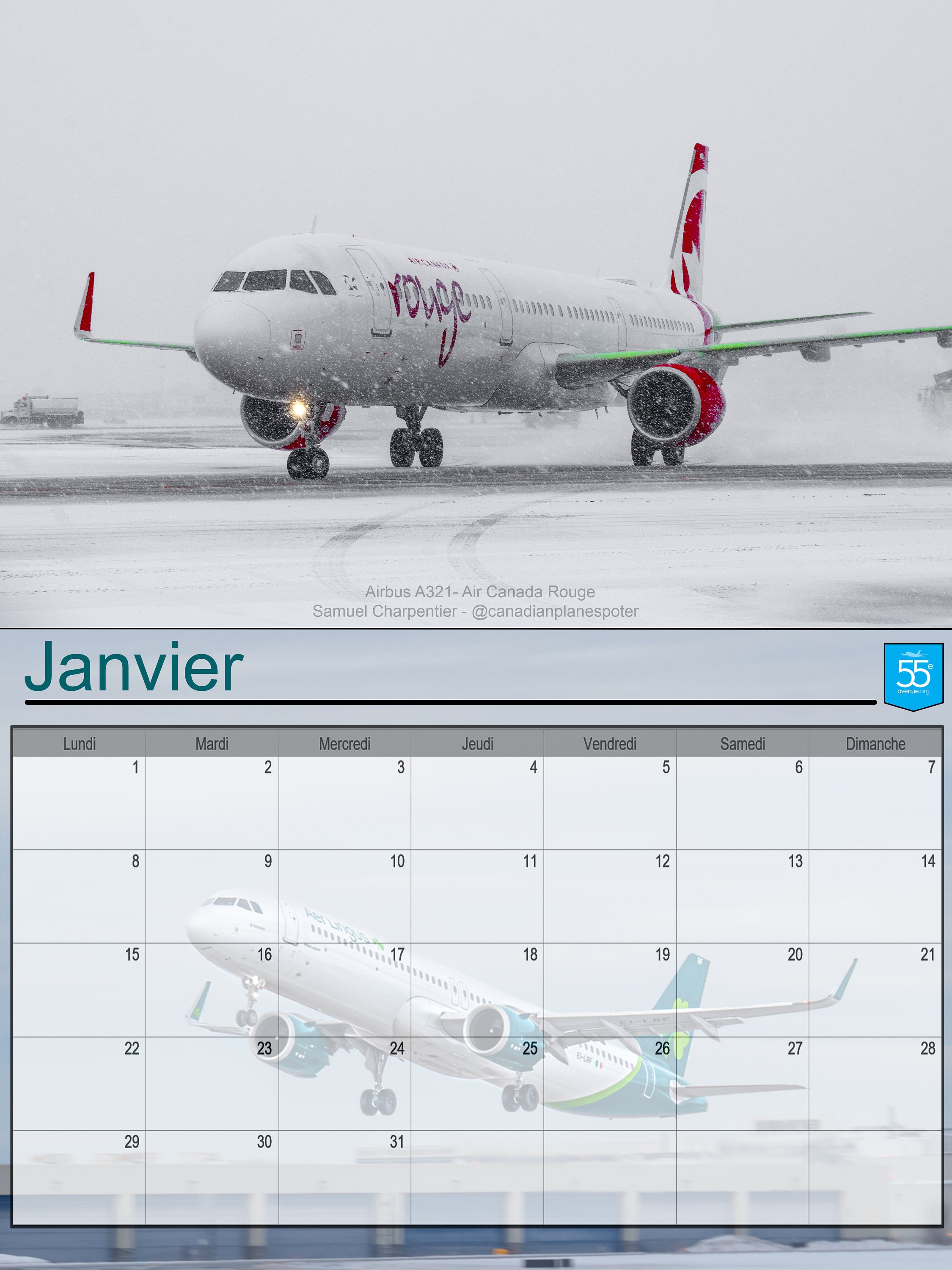 2024 Aviation Calendar Etsy