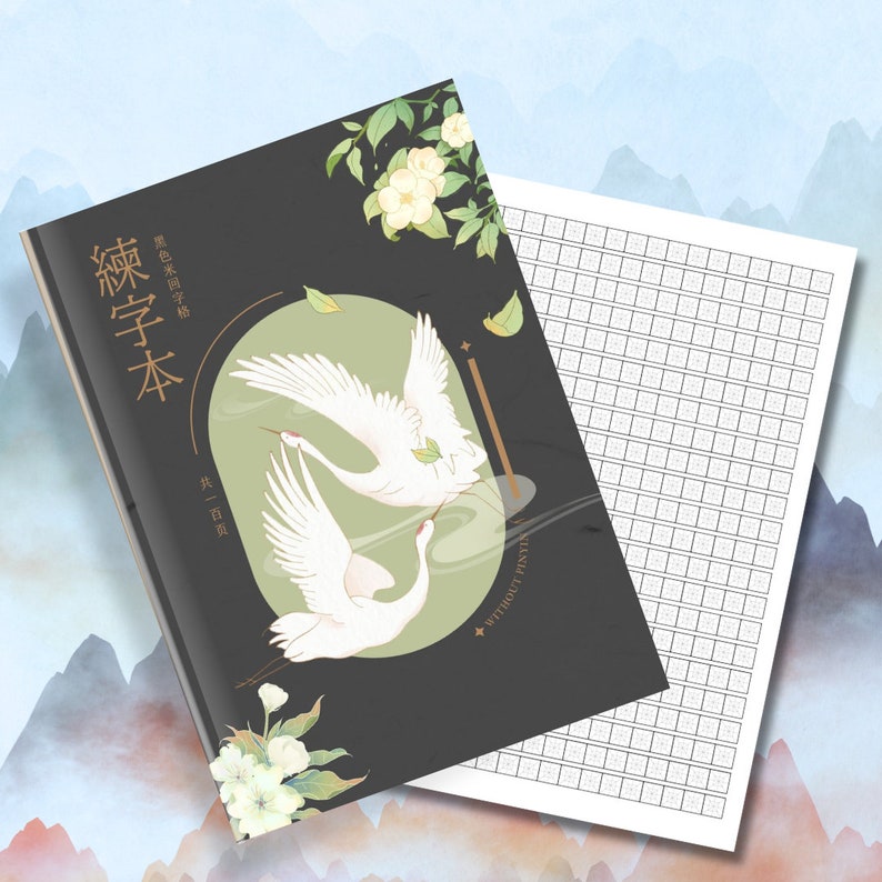 Chinese Writing Practice Notebook | Chinese Character Learning ...