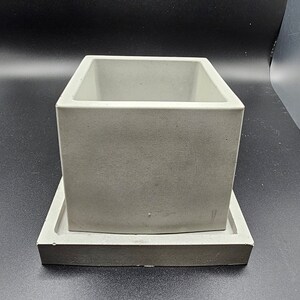 Square concrete succulent planter image 5