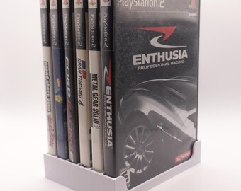 DVD Case Holder: Elegant Storage for 6 DVD, Blu-Ray, and Video Games